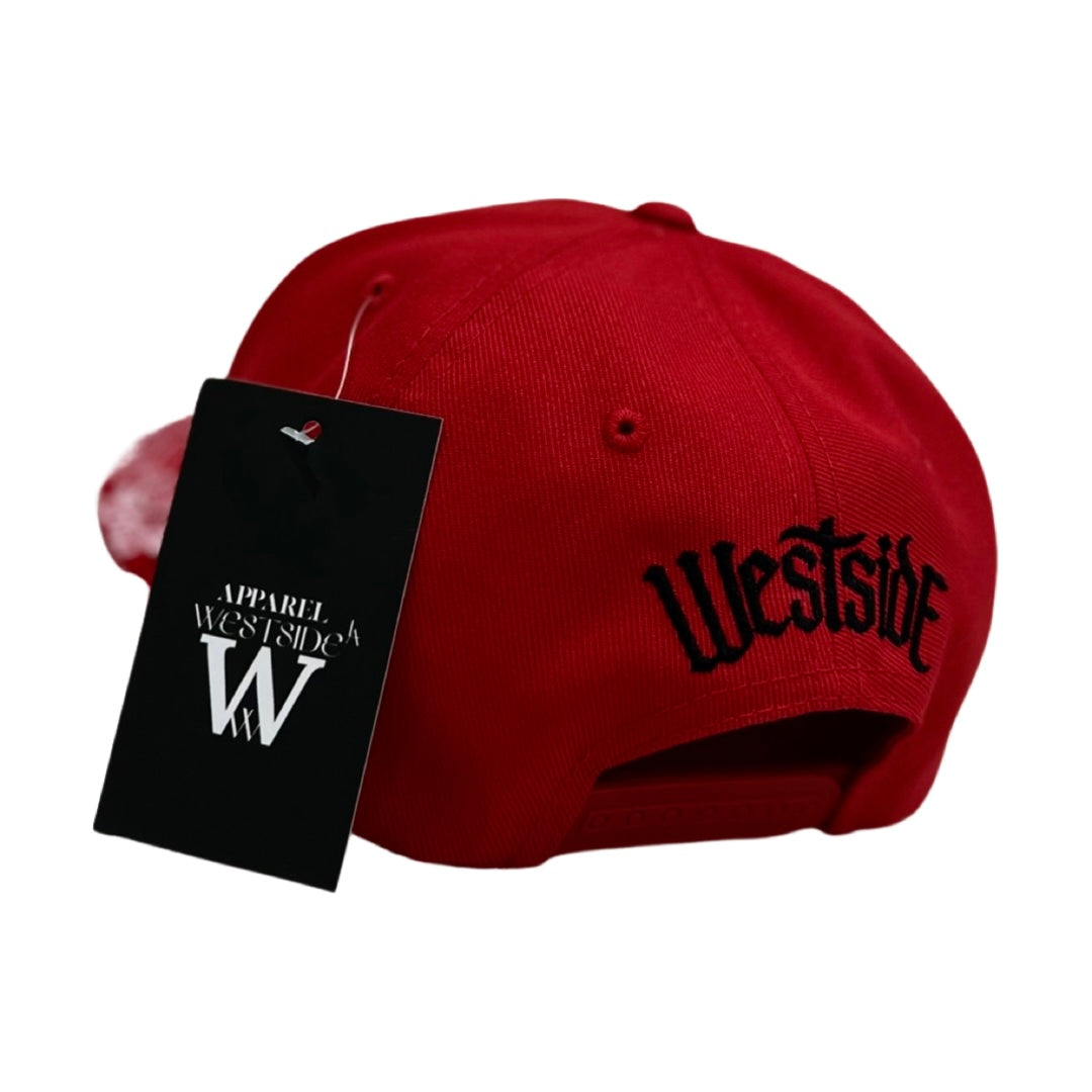 WestSideLA Bandana Snapback Stitched (RED)