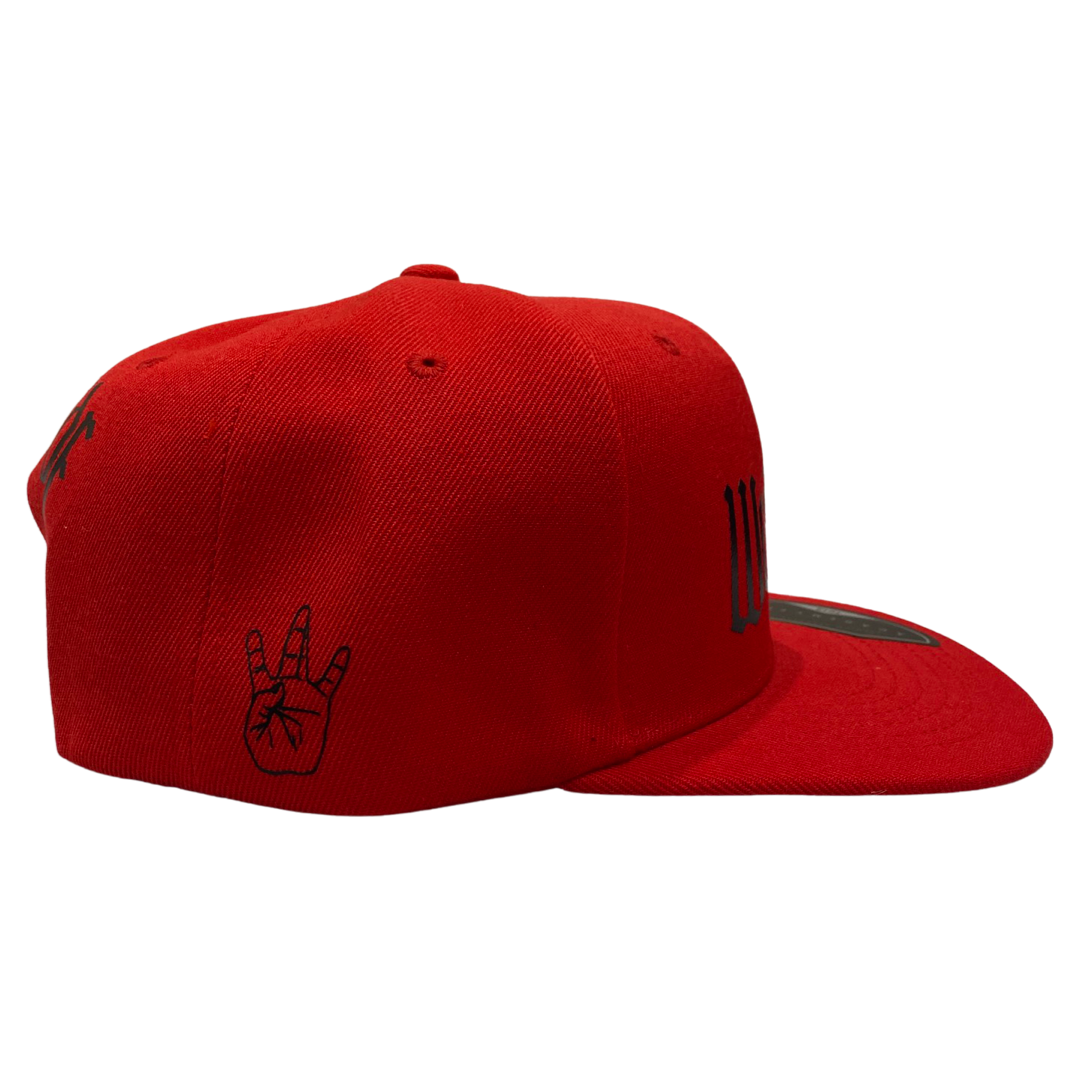 WestSideLA Solid Red Snapback