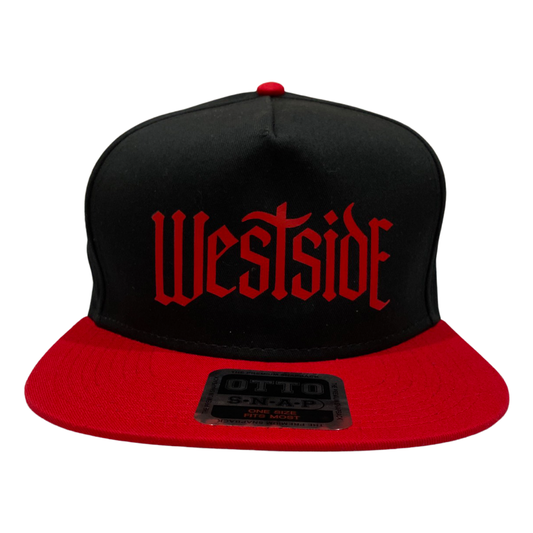 WestSideLA Multicolor Snapback (Black/Red)