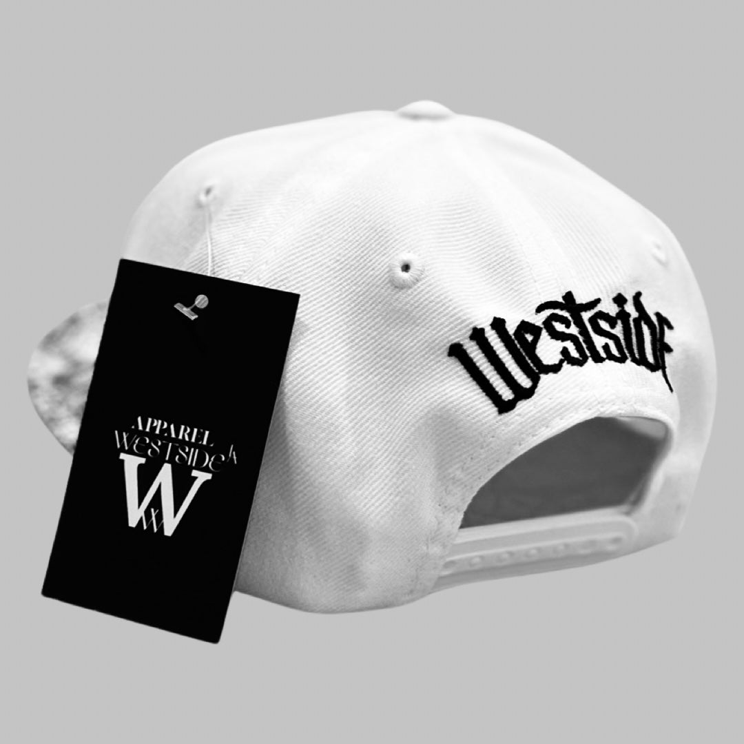 WestSideLA Bandana Snapback Stitched (WHITE)