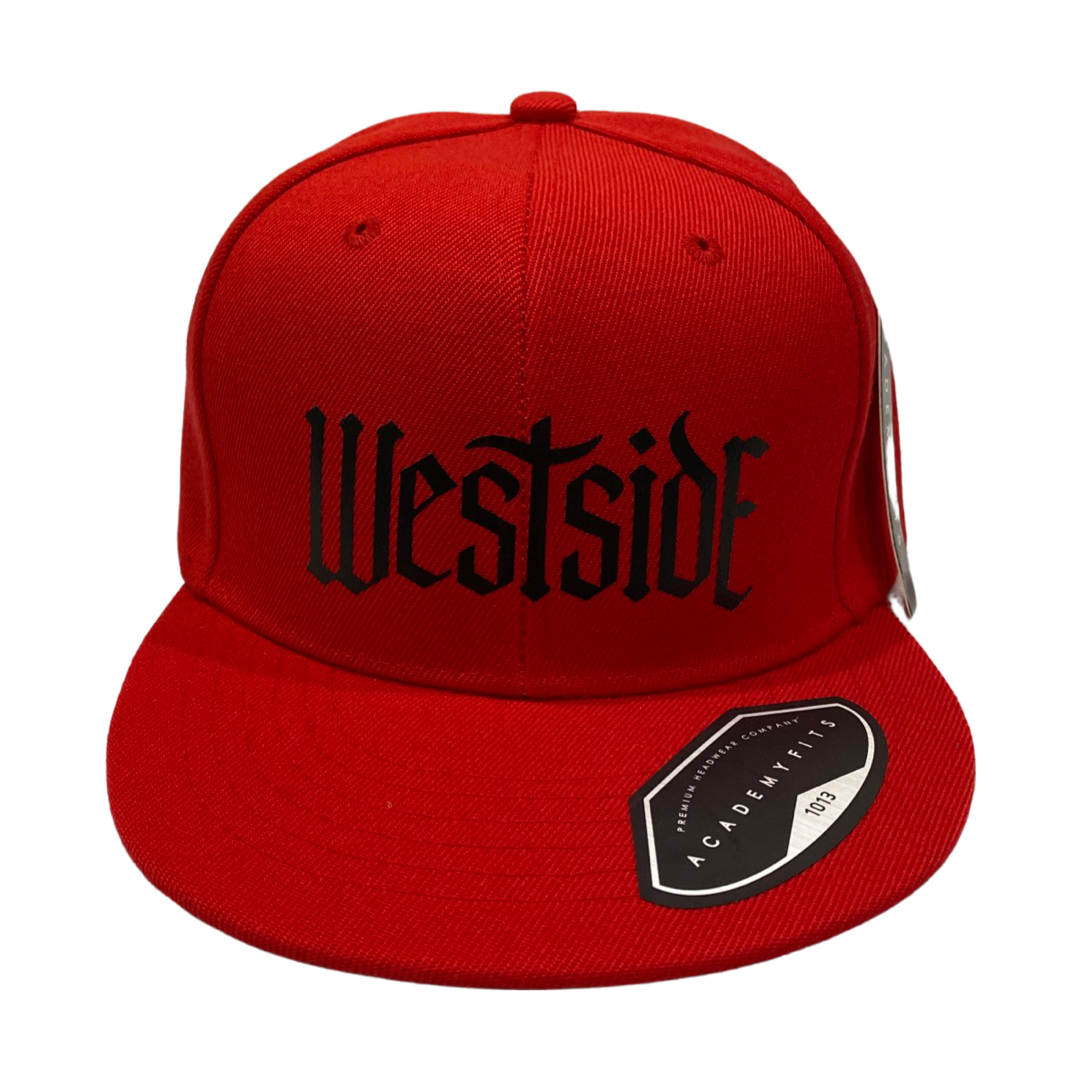 WestSideLA Solid Red Snapback