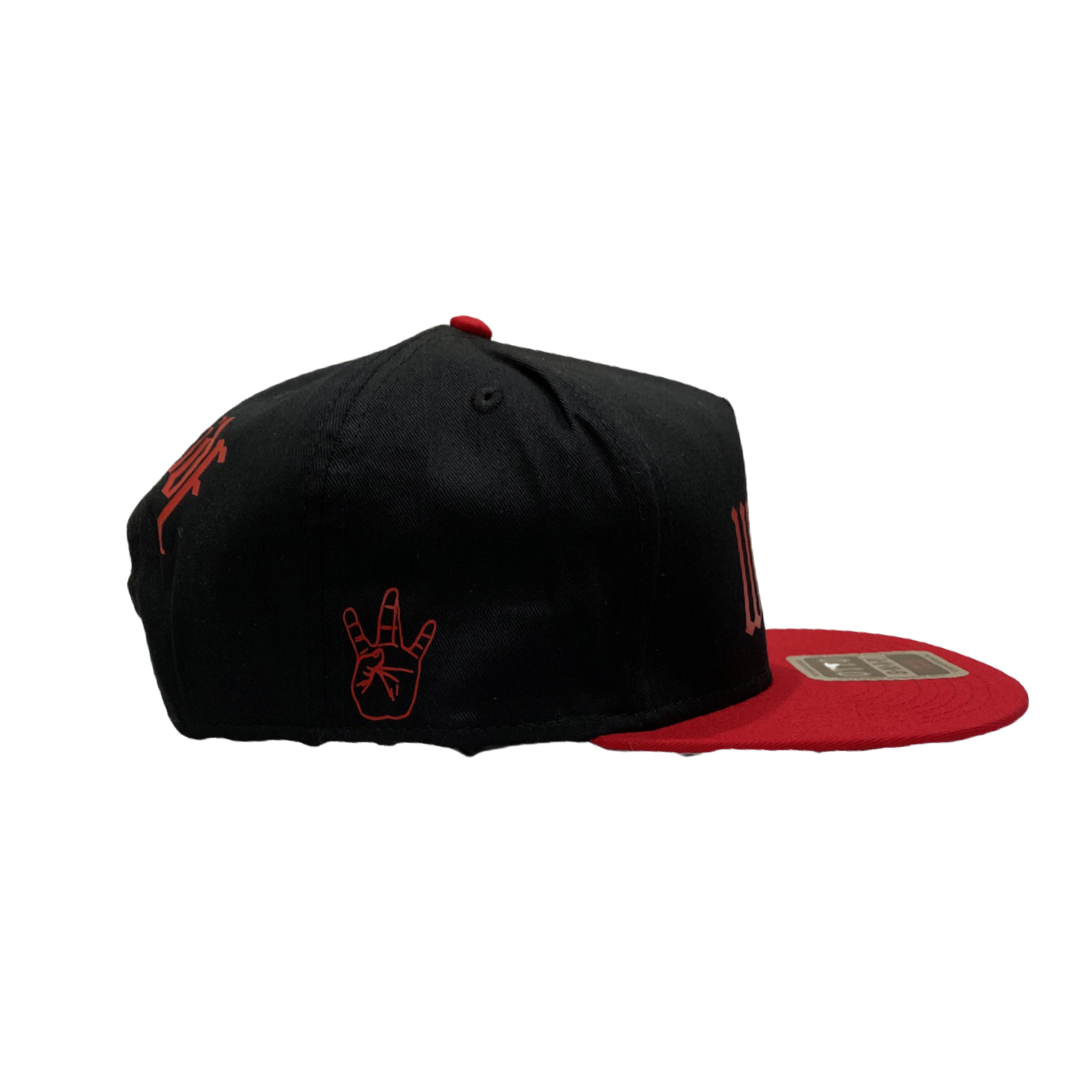 WestSideLA Multicolor Snapback (Black/Red)