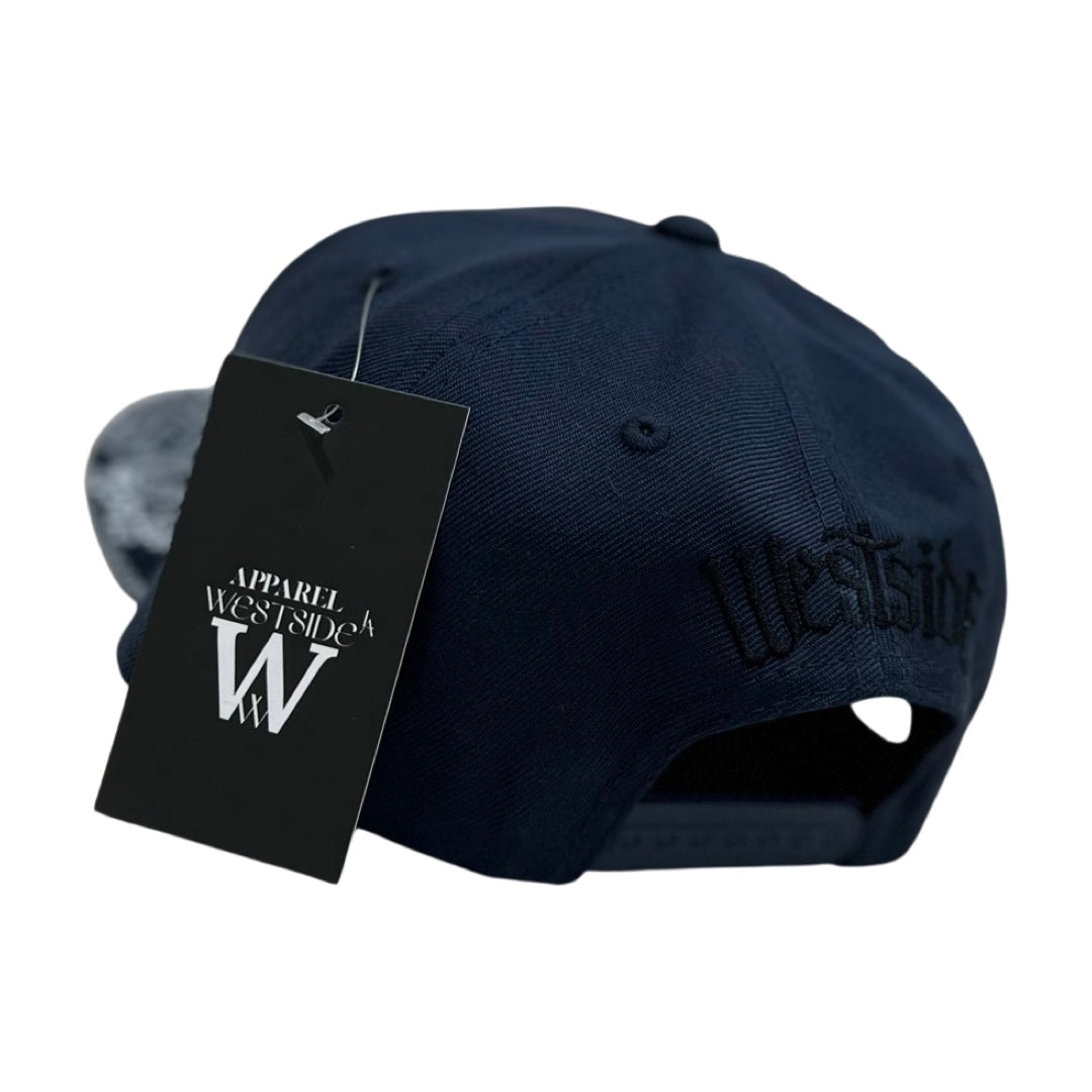 WestSideLA Bandana Snapback Stitched (Navy Blue)