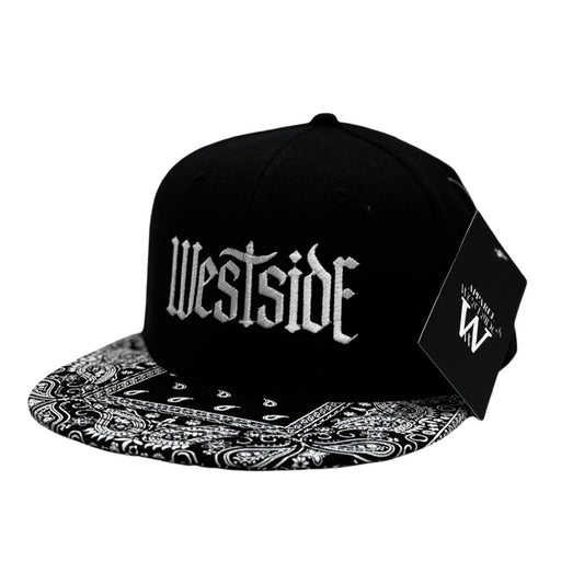 WestSideLA Bandana Snapback Stitched (BLACK)